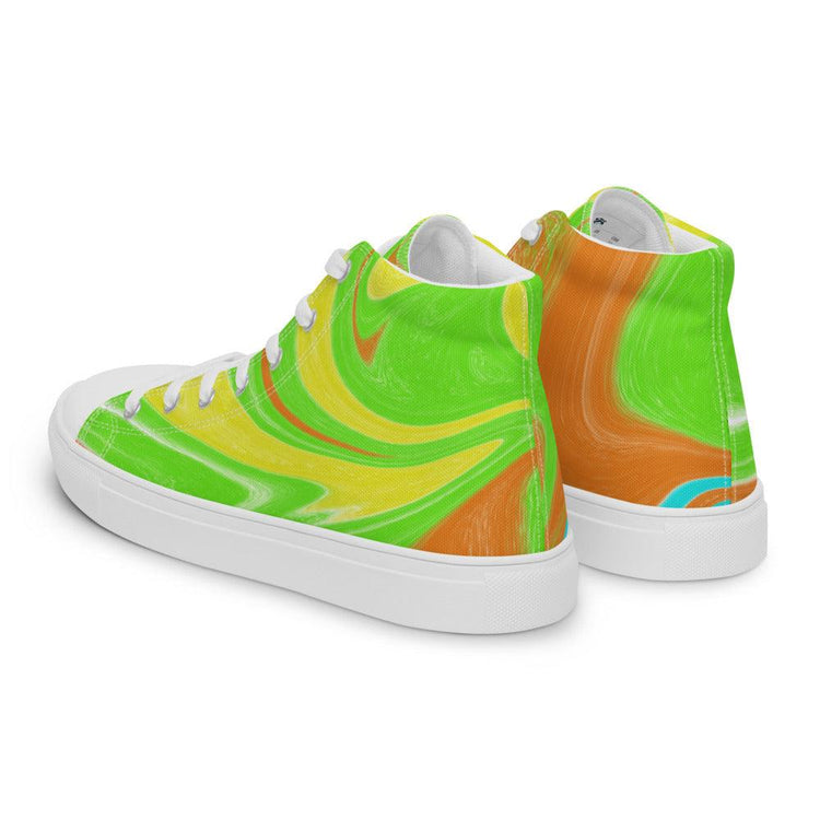 Citrus Men’s High Top Canvas Shoes - MessyBunFun - Your Destination for Stylish Unisex Clothing, Tops and bottoms - MessyBunFun.com