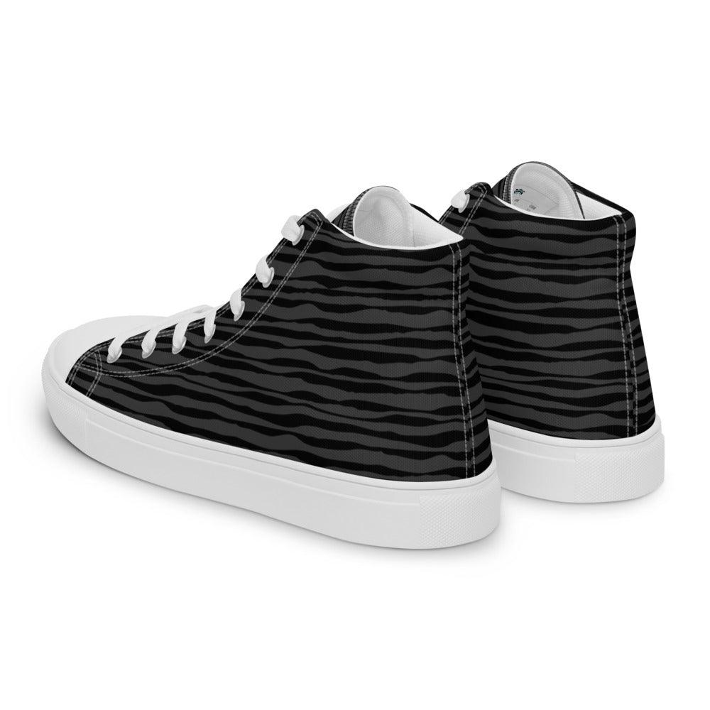 Speedway Men’s High Top Canvas Shoes - MessyBunFun - Your Destination for Stylish Unisex Clothing, Tops and bottoms - MessyBunFun.com