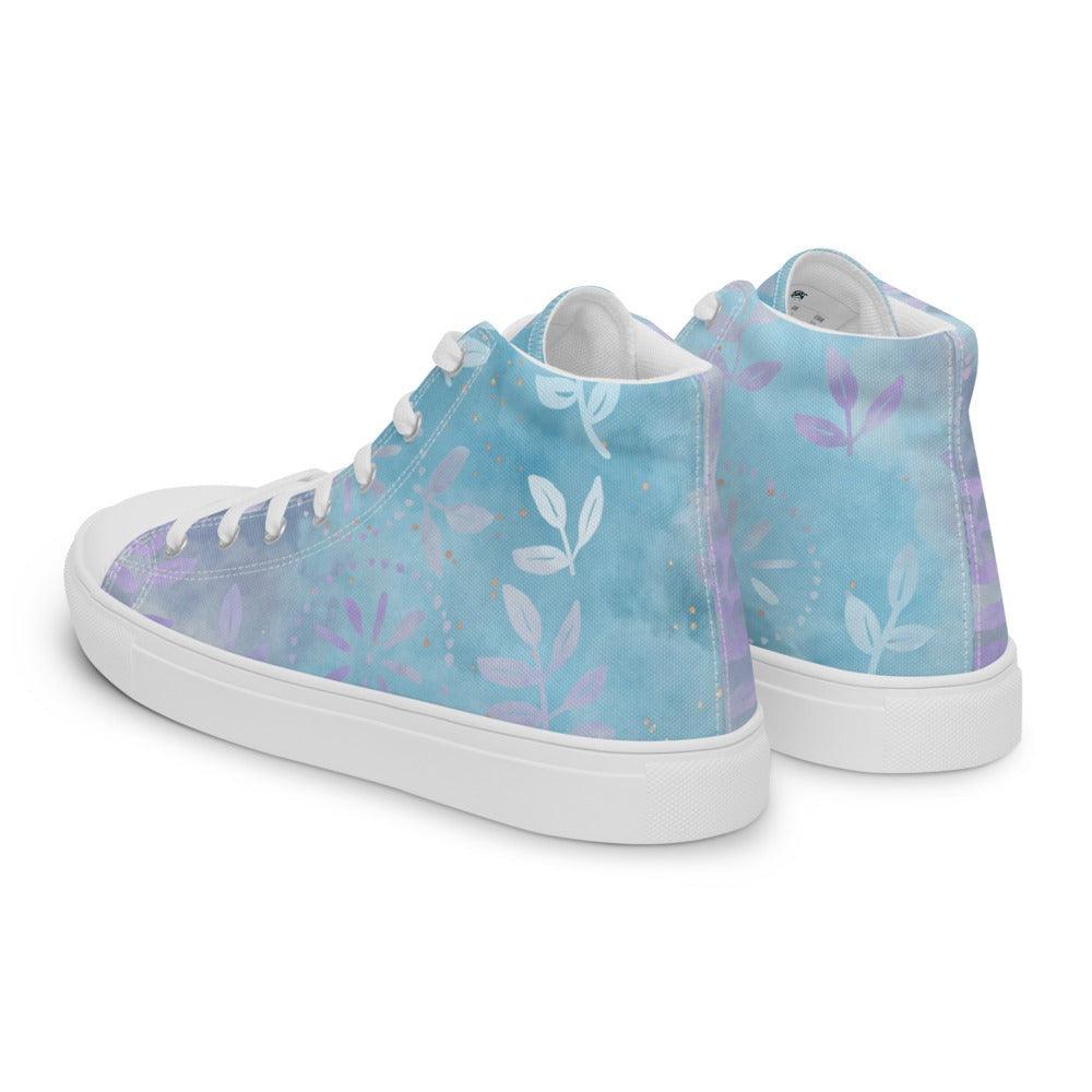 Batik Forest Men’s High Top Canvas Shoes - MessyBunFun - Your Destination for Stylish Unisex Clothing, Tops and bottoms - MessyBunFun.com