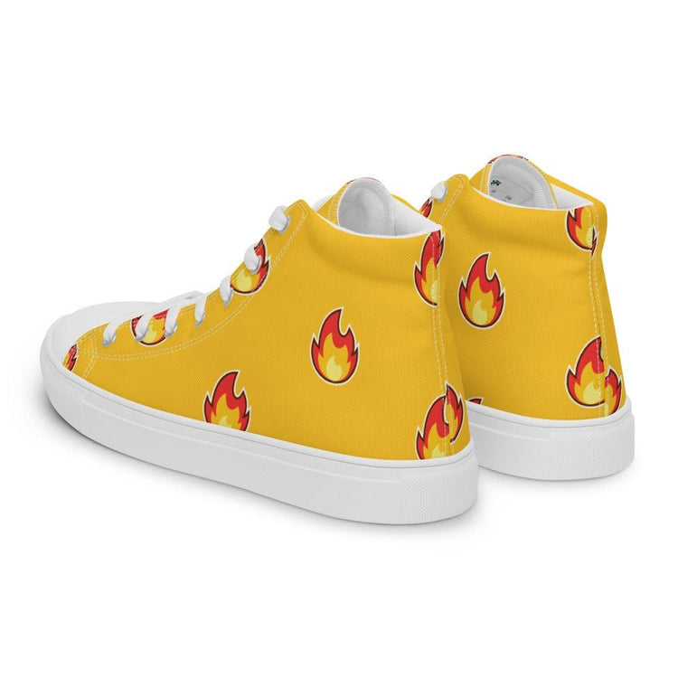 Flame Jumper Men’s High Top Canvas Shoes - MessyBunFun - Your Destination for Stylish Unisex Clothing, Tops and bottoms - MessyBunFun.com