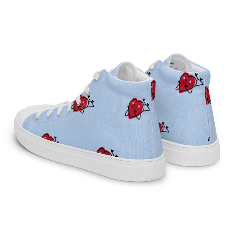 Falling 4 U Men’s High Top Canvas Shoes - MessyBunFun - Your Destination for Stylish Unisex Clothing, Tops and bottoms - MessyBunFun.com