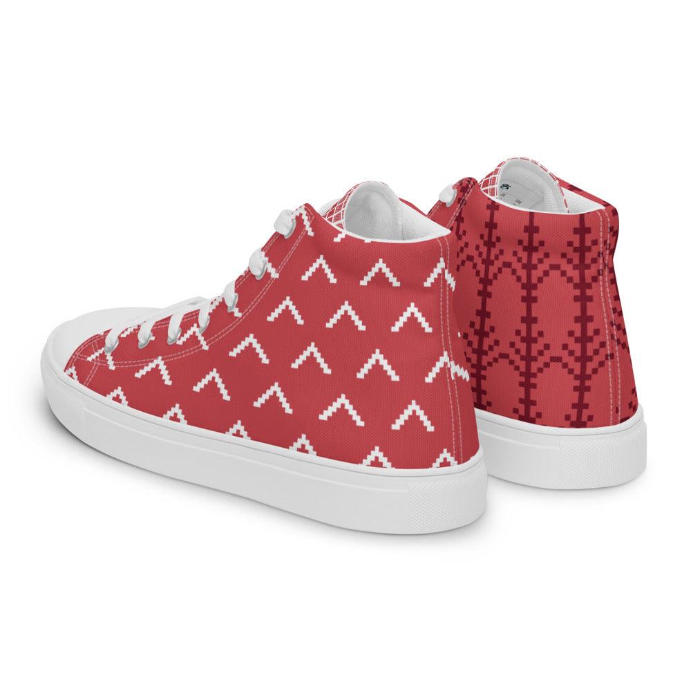 Fraternal Twins Men’s High Top Canvas Shoes - MessyBunFun - Your Destination for Stylish Unisex Clothing, Tops and bottoms - MessyBunFun.com