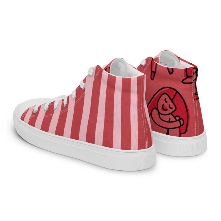 Circus Tent Men’s High Top Canvas Shoes - MessyBunFun - Your Destination for Stylish Unisex Clothing, Tops and bottoms - MessyBunFun.com