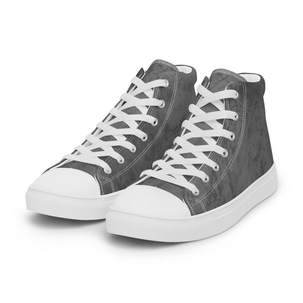 Elephant Skin Men’s High Top Canvas Shoes