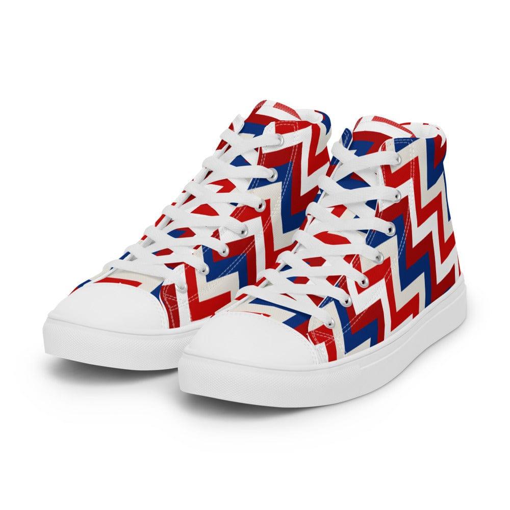 ZigZag USA Men’s High Top Canvas Shoes - MessyBunFun - Your Destination for Stylish Unisex Clothing, Tops and bottoms - MessyBunFun.com