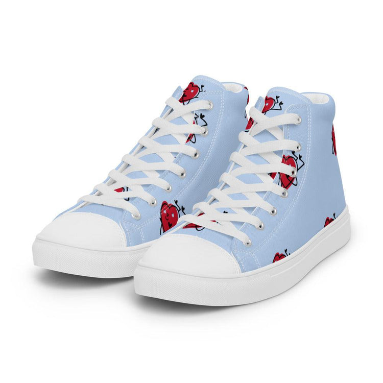 Falling 4 U Men’s High Top Canvas Shoes - MessyBunFun - Your Destination for Stylish Unisex Clothing, Tops and bottoms - MessyBunFun.com