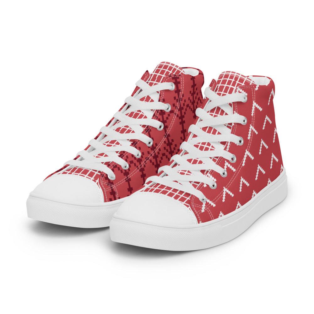 Fraternal Twins Men’s High Top Canvas Shoes - MessyBunFun - Your Destination for Stylish Unisex Clothing, Tops and bottoms - MessyBunFun.com