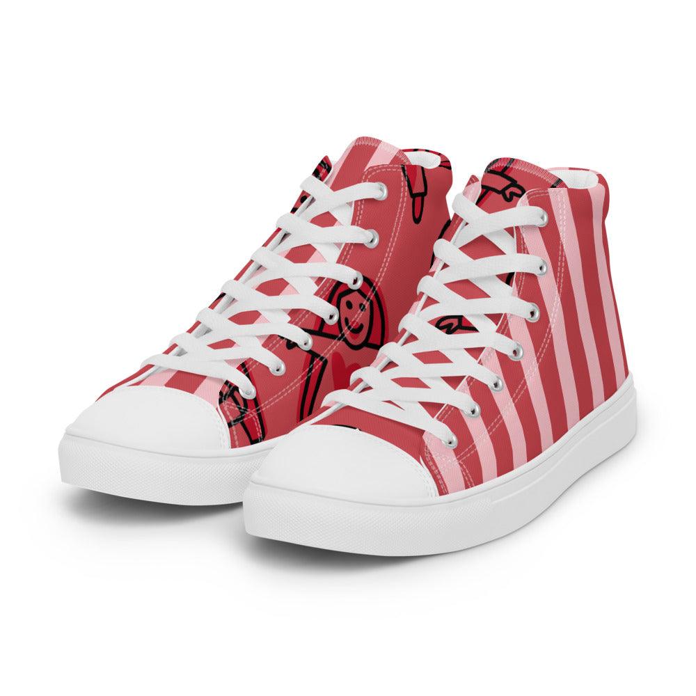 Circus Tent Men’s High Top Canvas Shoes - MessyBunFun - Your Destination for Stylish Unisex Clothing, Tops and bottoms - MessyBunFun.com