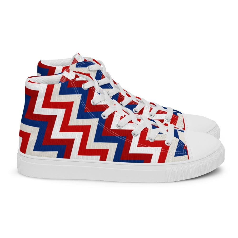 ZigZag USA Men’s High Top Canvas Shoes - MessyBunFun - Your Destination for Stylish Unisex Clothing, Tops and bottoms - MessyBunFun.com