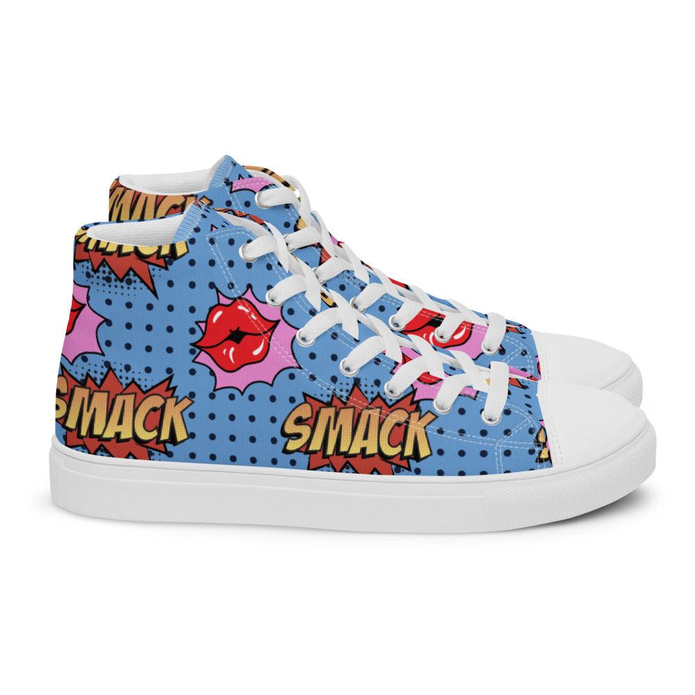 Sugar Smacks Men’s High Top Canvas Shoes - MessyBunFun - Your Destination for Stylish Unisex Clothing, Tops and bottoms - MessyBunFun.com