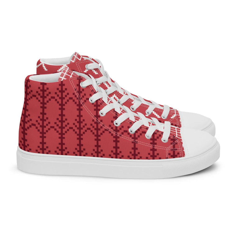 Fraternal Twins Men’s High Top Canvas Shoes - MessyBunFun - Your Destination for Stylish Unisex Clothing, Tops and bottoms - MessyBunFun.com