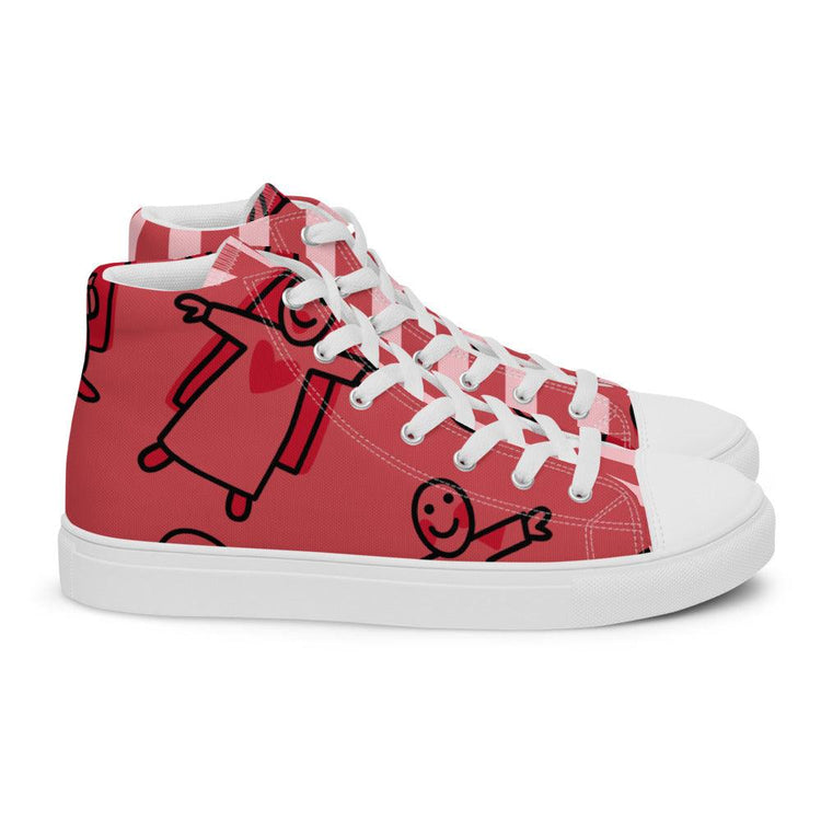 Circus Tent Men’s High Top Canvas Shoes - MessyBunFun - Your Destination for Stylish Unisex Clothing, Tops and bottoms - MessyBunFun.com