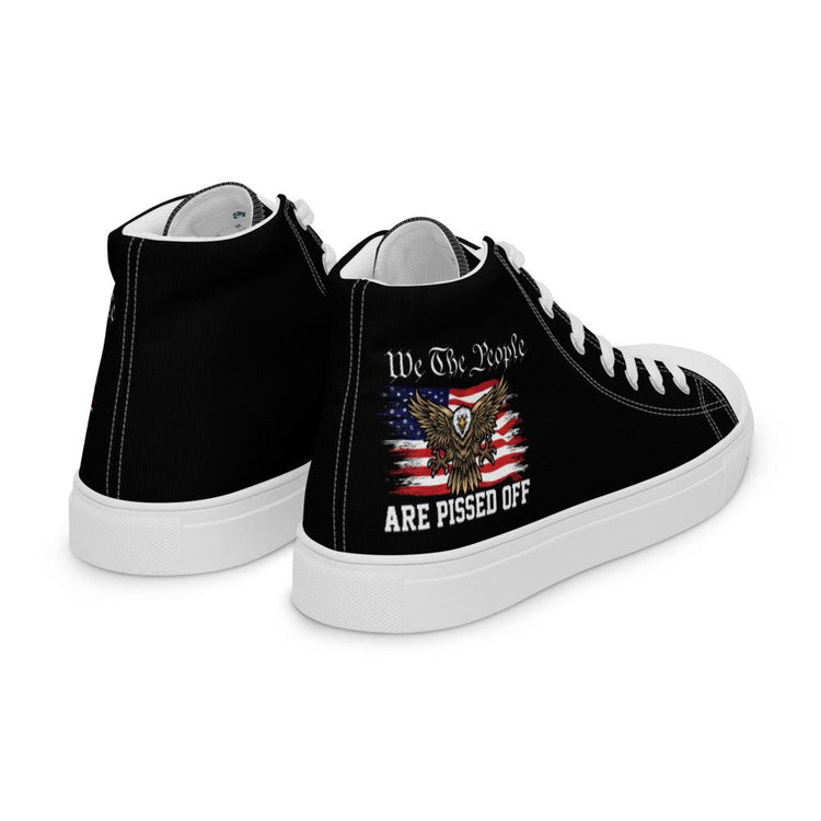 We The People Are Pissed Off Men’s High Top Canvas Shoes