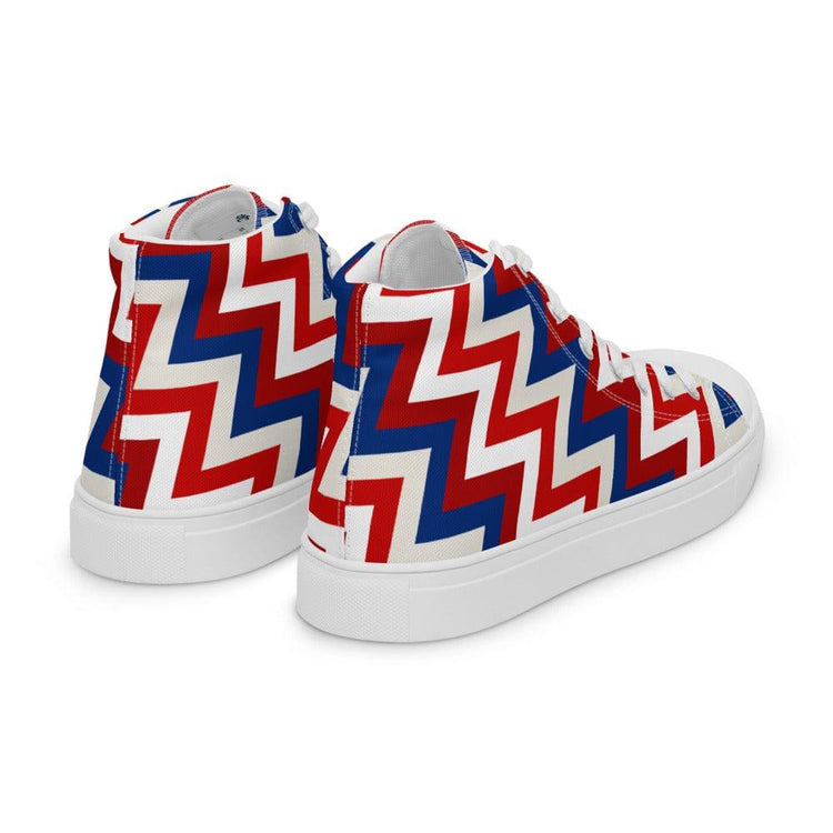 ZigZag USA Men’s High Top Canvas Shoes - MessyBunFun - Your Destination for Stylish Unisex Clothing, Tops and bottoms - MessyBunFun.com