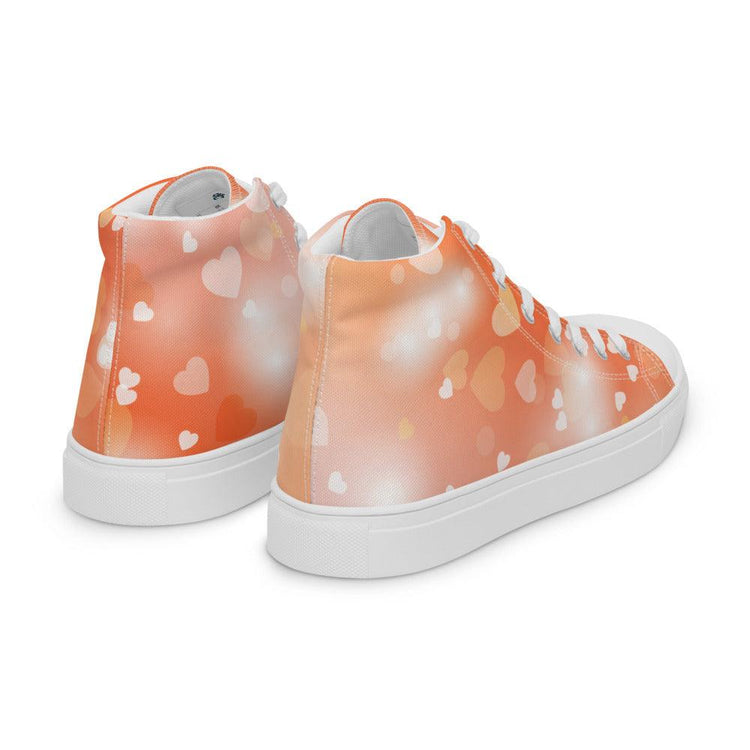 Sweet Heart Dreams Men’s High Top Canvas Shoes - MessyBunFun - Your Destination for Stylish Unisex Clothing, Tops and bottoms - MessyBunFun.com