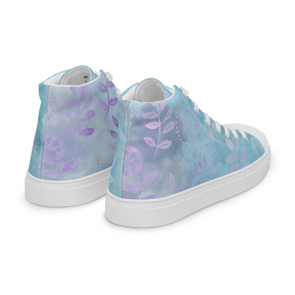 Batik Forest Men’s High Top Canvas Shoes - MessyBunFun - Your Destination for Stylish Unisex Clothing, Tops and bottoms - MessyBunFun.com