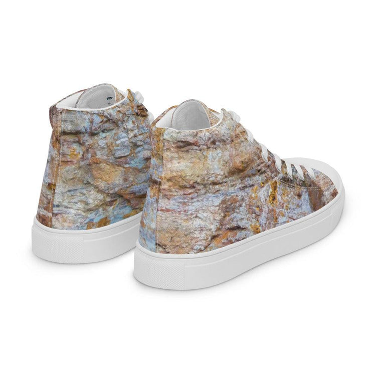 Rock Face Men’s High Top Canvas Shoes - MessyBunFun - Your Destination for Stylish Unisex Clothing, Tops and bottoms - MessyBunFun.com