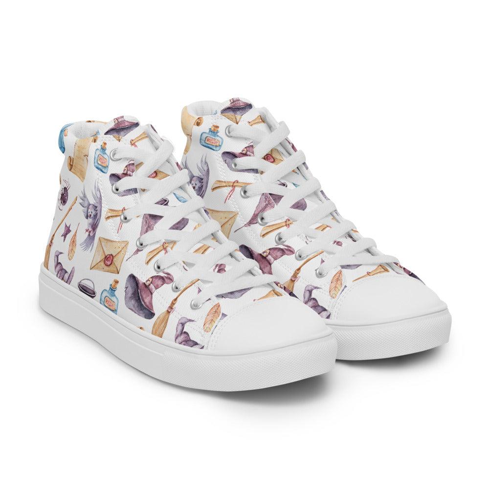 Do You Believe In Magic Men’s High Top Canvas Shoes - MessyBunFun - Your Destination for Stylish Unisex Clothing, Tops and bottoms - MessyBunFun.com