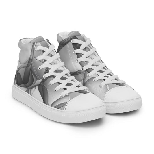 Through the Vail Men’s High Top Canvas Shoes - MessyBunFun - Your Destination for Stylish Unisex Clothing, Tops and bottoms - MessyBunFun.com