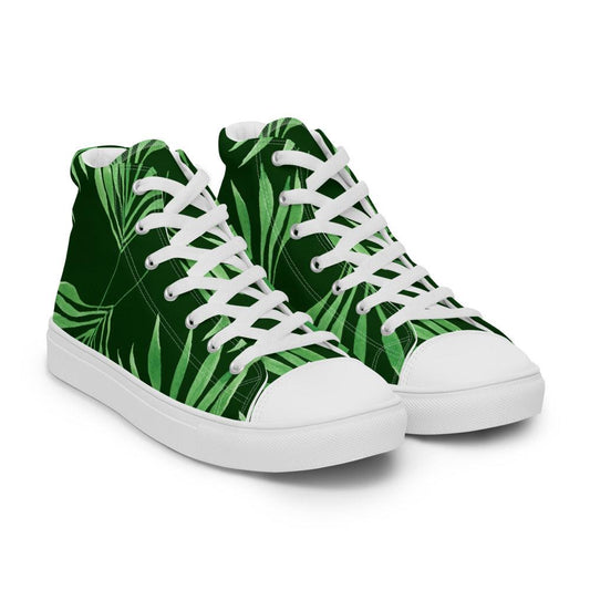 Tropical Nights Men’s High Top Canvas Shoes