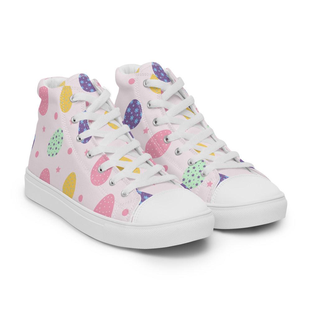 Bubble Fun Men’s High Top Canvas Shoes