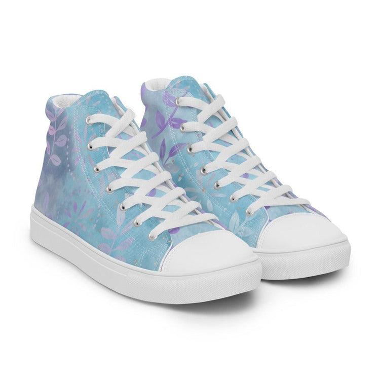 Batik Forest Men’s High Top Canvas Shoes - MessyBunFun - Your Destination for Stylish Unisex Clothing, Tops and bottoms - MessyBunFun.com