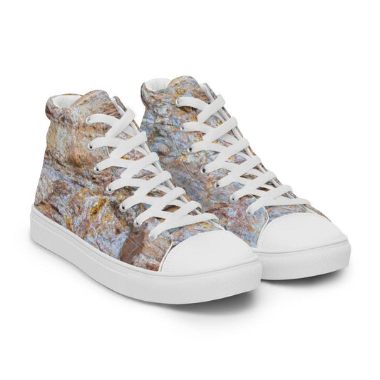 Rock Face Men’s High Top Canvas Shoes - MessyBunFun - Your Destination for Stylish Unisex Clothing, Tops and bottoms - MessyBunFun.com