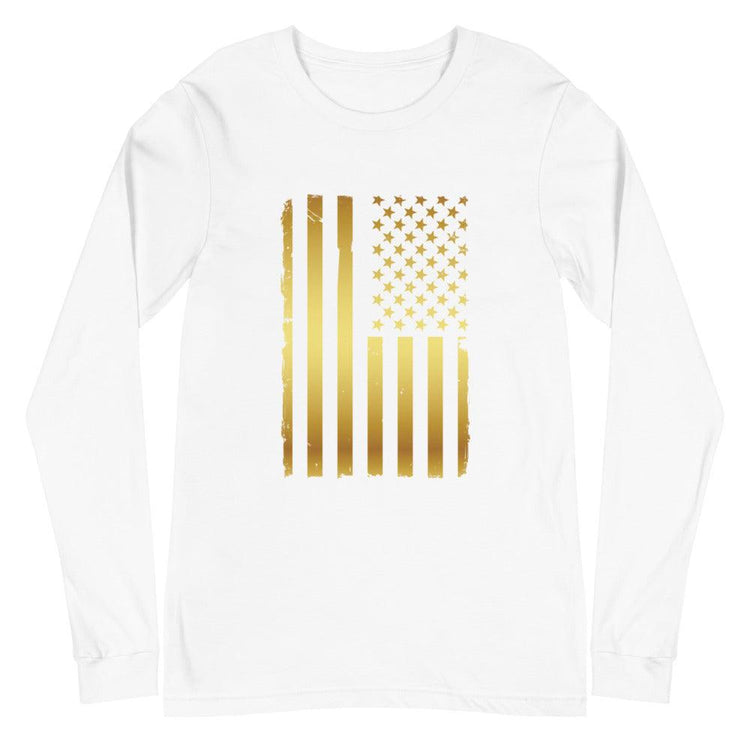 Gold Flag Unisex Long Sleeve T-Shirt