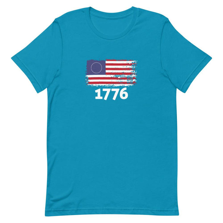 USA 1776 Flag Adult Unisex Short Sleeve T-Shirt