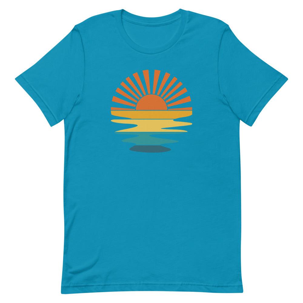 Retro Sunset Adult Unisex Short Sleeve T-Shirt
