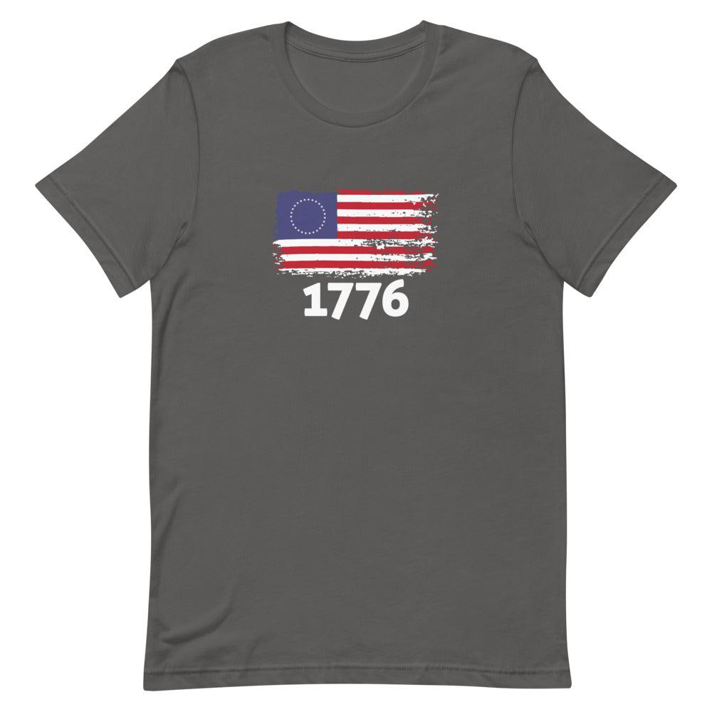 USA 1776 Flag Adult Unisex Short Sleeve T-Shirt