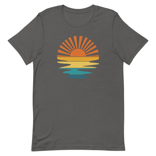 Retro Sunset Adult Unisex Short Sleeve T-Shirt