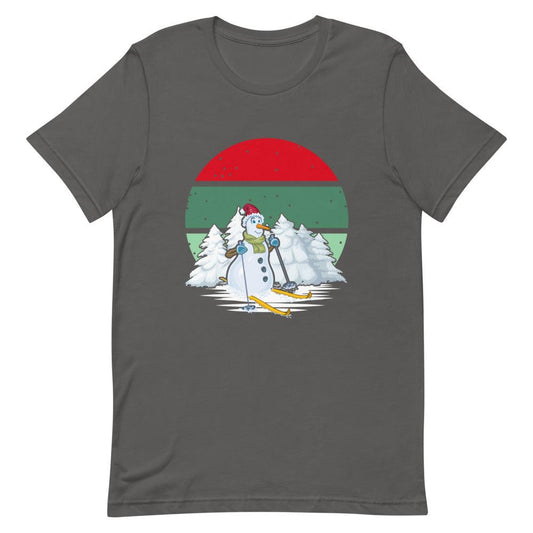 Christmas Skiing Penguin Short-Sleeve Unisex T-Shirt
