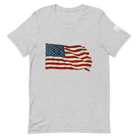 Waving American Flag Short-Sleeve Unisex T-Shirt
