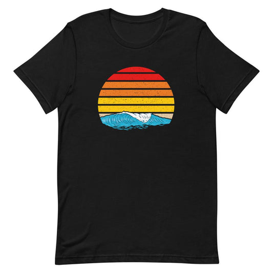 Retro Sunset at The Beach Adult Unisex Short Sleeve T-Shirt