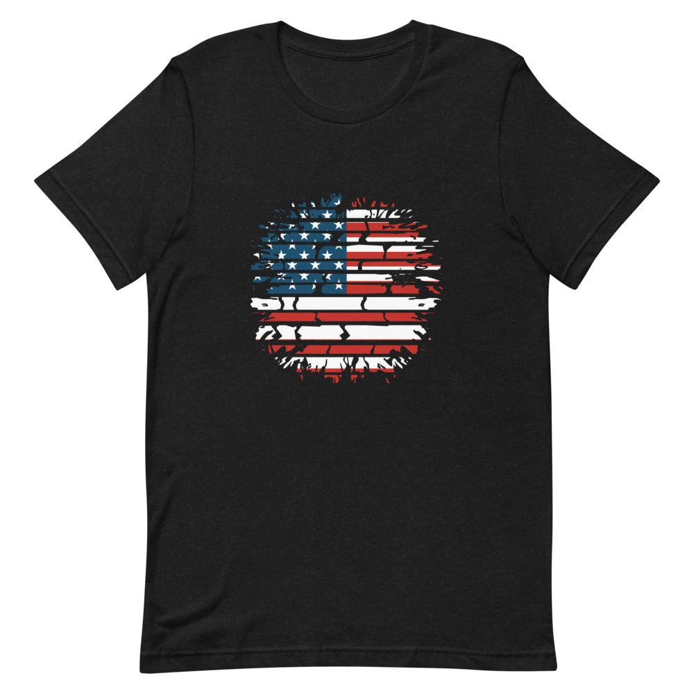 American Border Wall Short-Sleeve Unisex T-Shirt