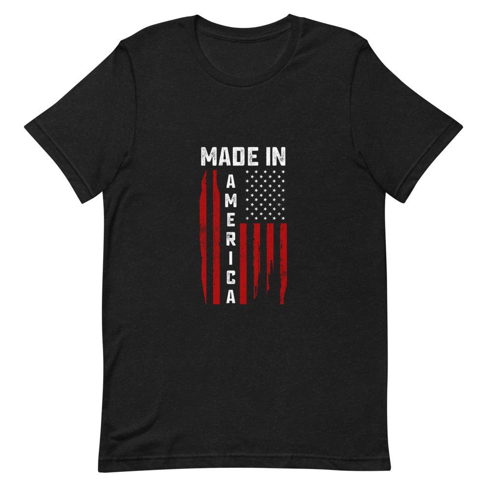 Made in America Flag Short-Sleeve Unisex T-Shirt