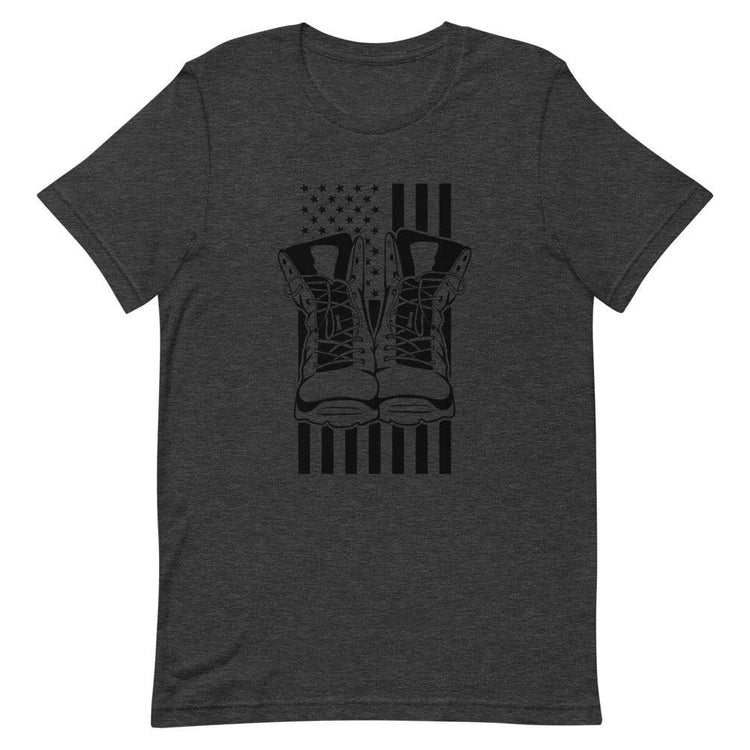 Boots on Black Flag Short-Sleeve Unisex T-Shirt