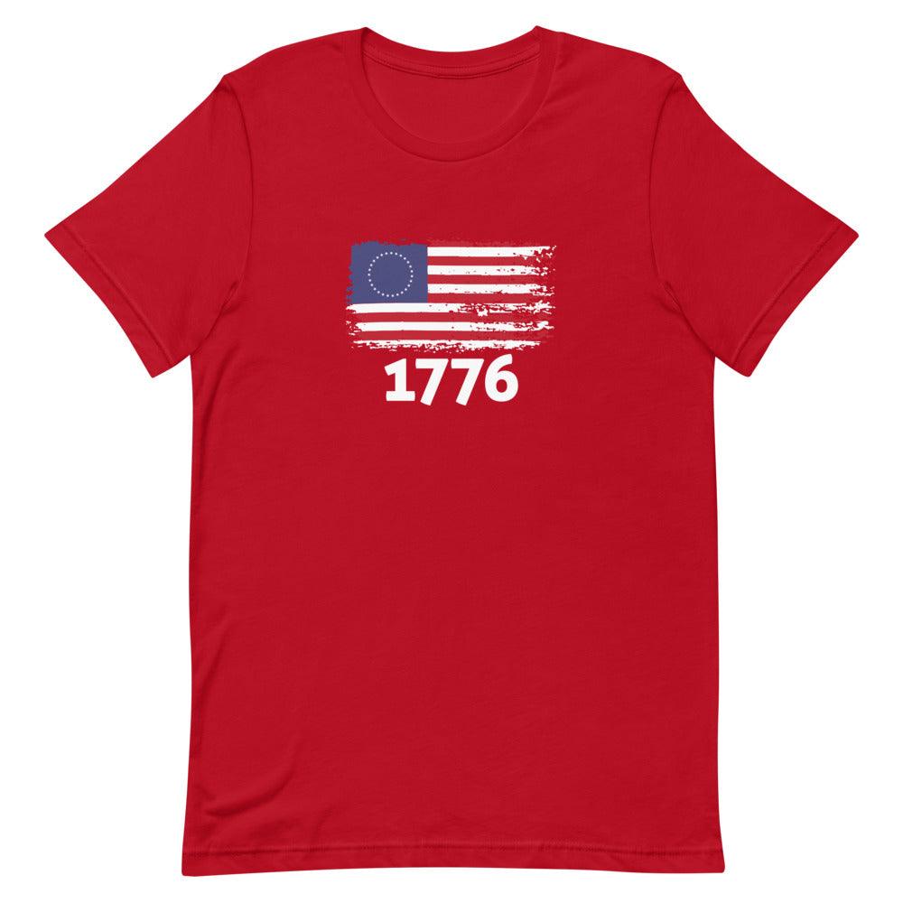 USA 1776 Flag Adult Unisex Short Sleeve T-Shirt