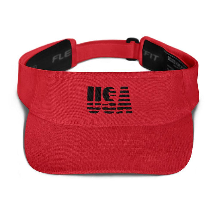 Embroidered USA Visor - MessyBunFun - Your Destination for Stylish Unisex Clothing, Tops and bottoms - MessyBunFun.com