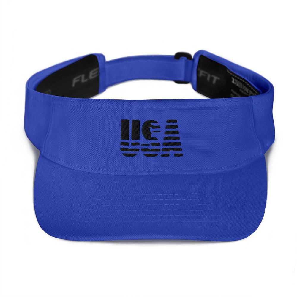 Embroidered USA Visor - MessyBunFun - Your Destination for Stylish Unisex Clothing, Tops and bottoms - MessyBunFun.com