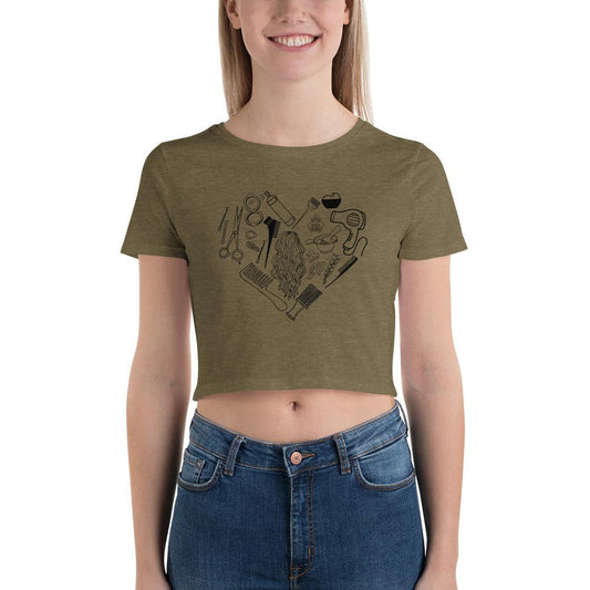 Hairstylist's Heart Women’s Crop T-Shirt