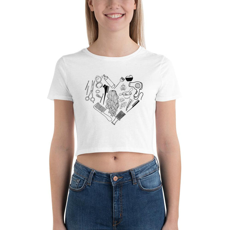 Hairstylist's Heart Women’s Crop T-Shirt