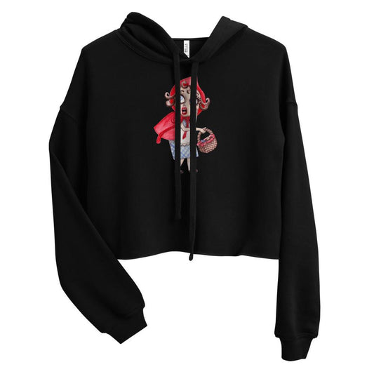 Hey There Little Red Riding Hood Crop Hoodie