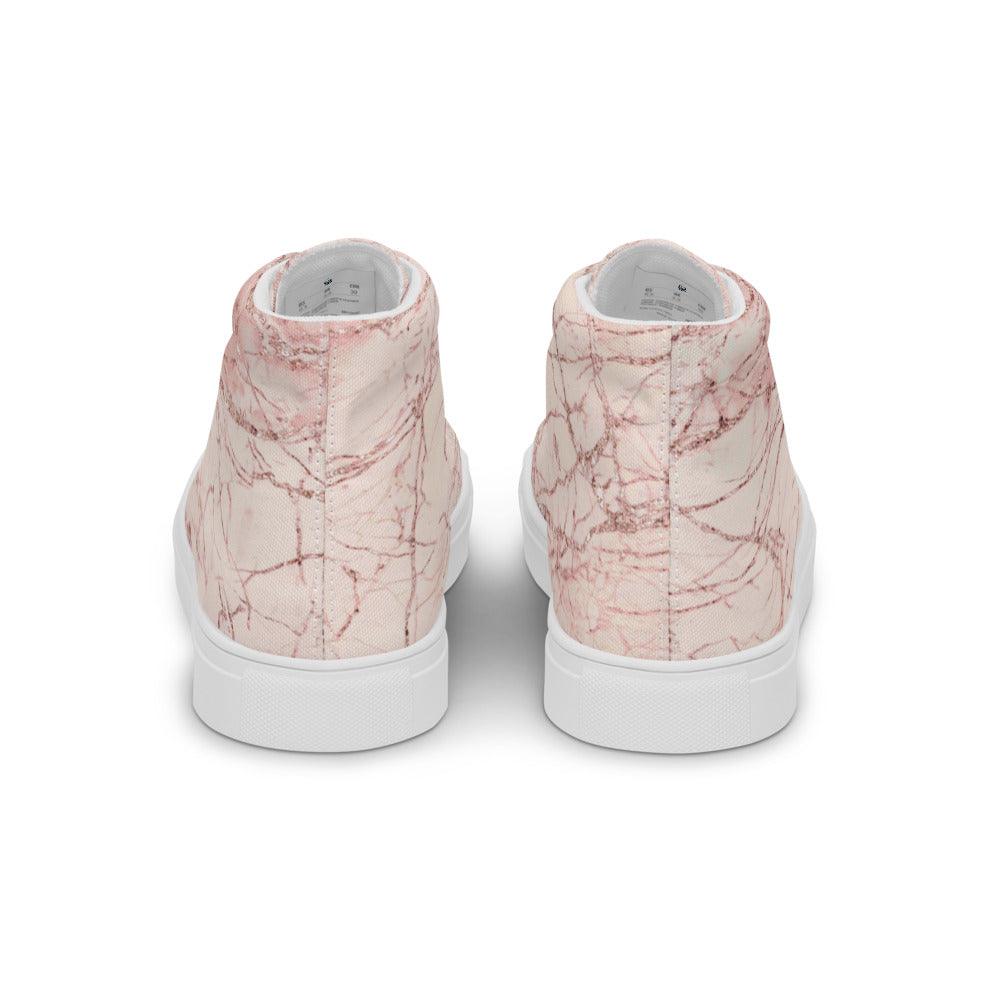 Himalayan Salt Women’s High Top Canvas Shoes - MessyBunFun - Your Destination for Stylish Unisex Clothing, Tops and bottoms - MessyBunFun.com