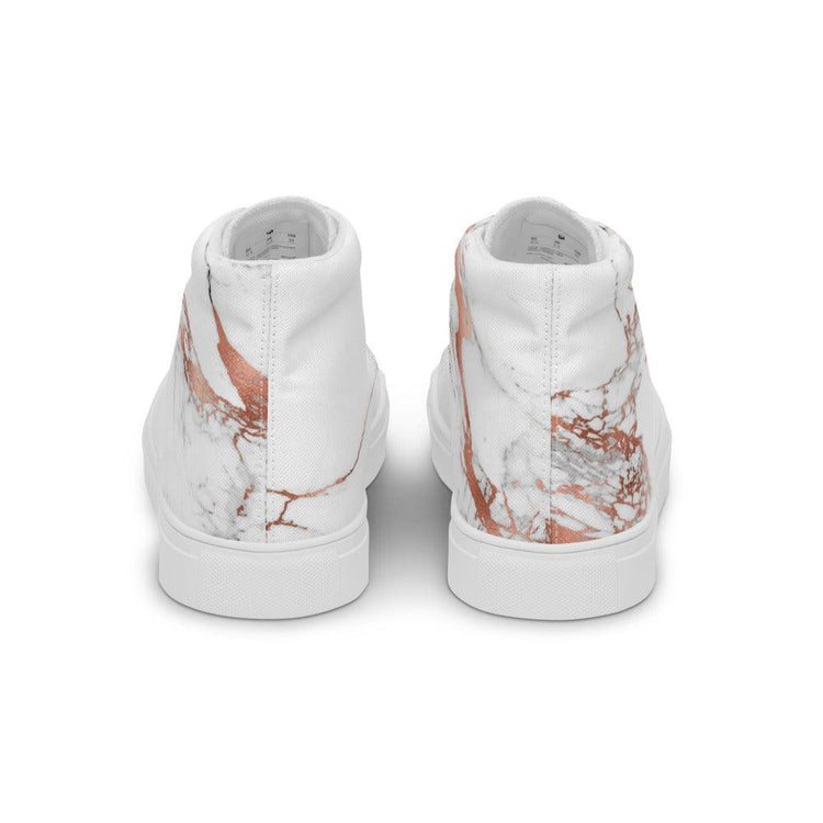 Bubble Gum White Splatter Women’s High Top Canvas Shoes - MessyBunFun - Your Destination for Stylish Unisex Clothing, Tops and bottoms - MessyBunFun.com