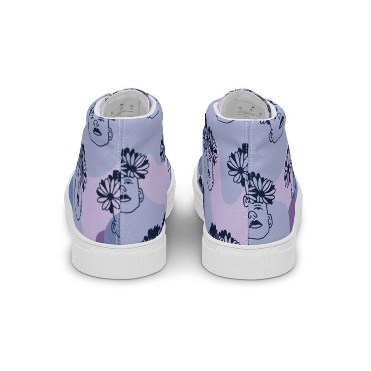 Tropical Dreams Women’s High Top Canvas Shoes - MessyBunFun - Your Destination for Stylish Unisex Clothing, Tops and bottoms - MessyBunFun.com