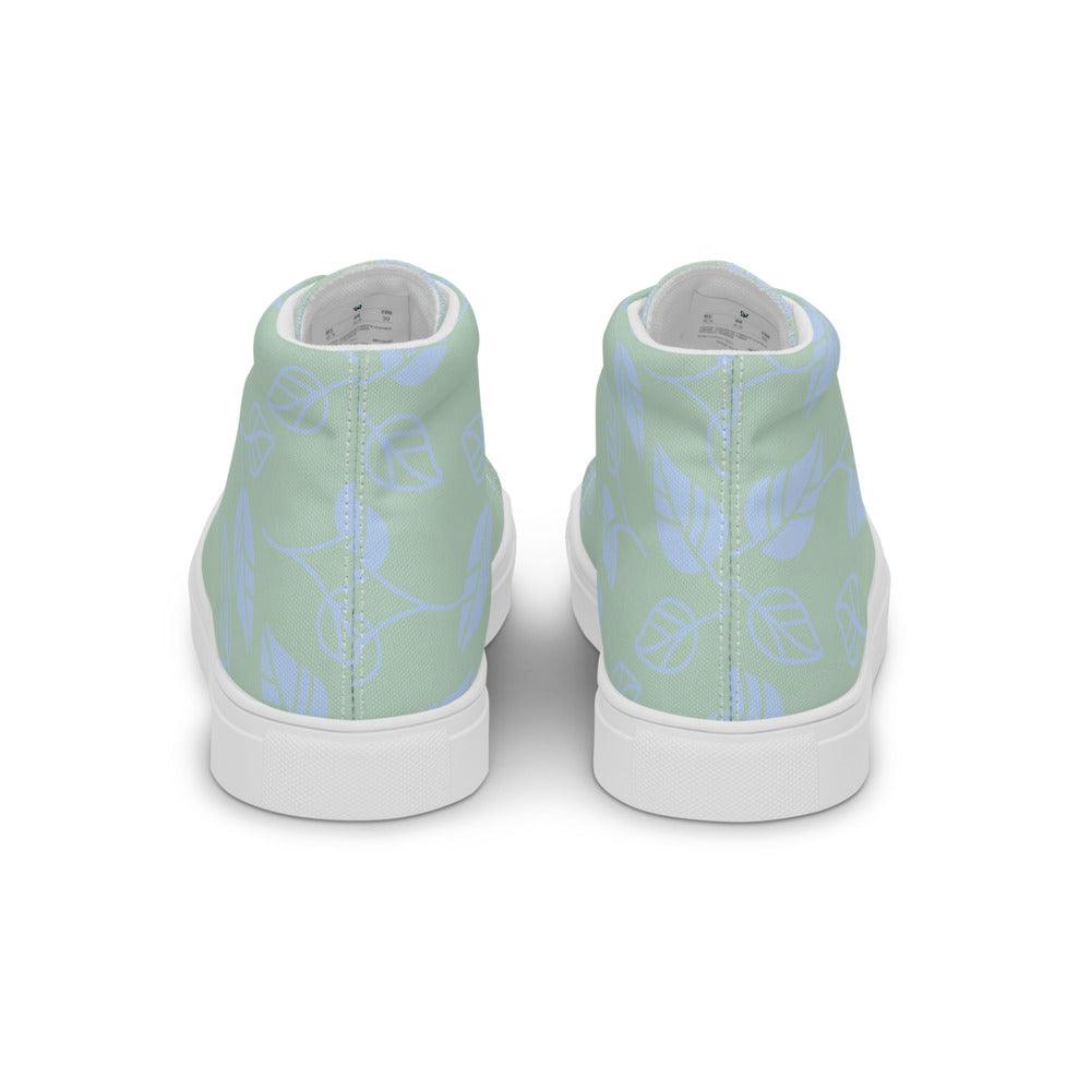 Monstera Women’s High Top Canvas Shoes - MessyBunFun - Your Destination for Stylish Unisex Clothing, Tops and bottoms - MessyBunFun.com