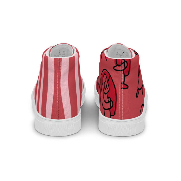 Circus Tent Women’s High Top Canvas Shoes - MessyBunFun - Your Destination for Stylish Unisex Clothing, Tops and bottoms - MessyBunFun.com