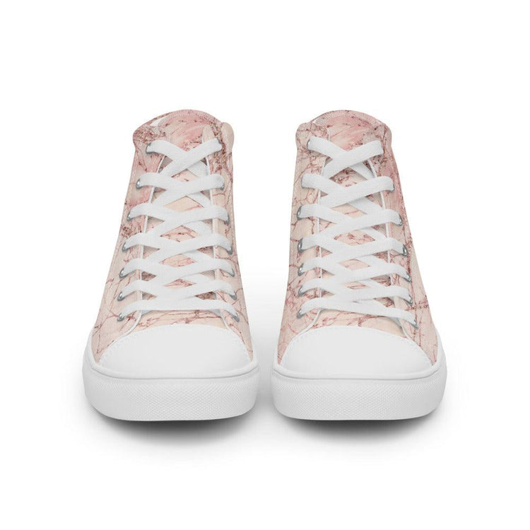 Himalayan Salt Women’s High Top Canvas Shoes - MessyBunFun - Your Destination for Stylish Unisex Clothing, Tops and bottoms - MessyBunFun.com